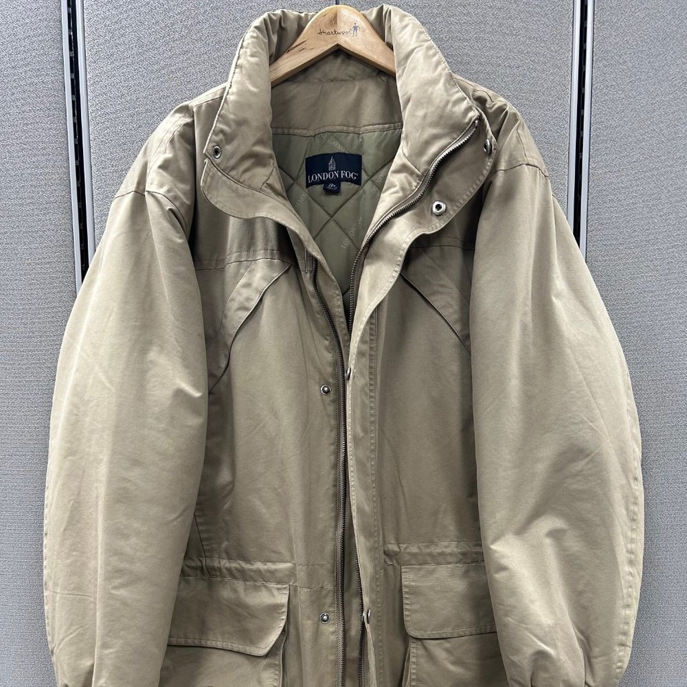 Vintage London Fog Men's XL Tan Winter Coat